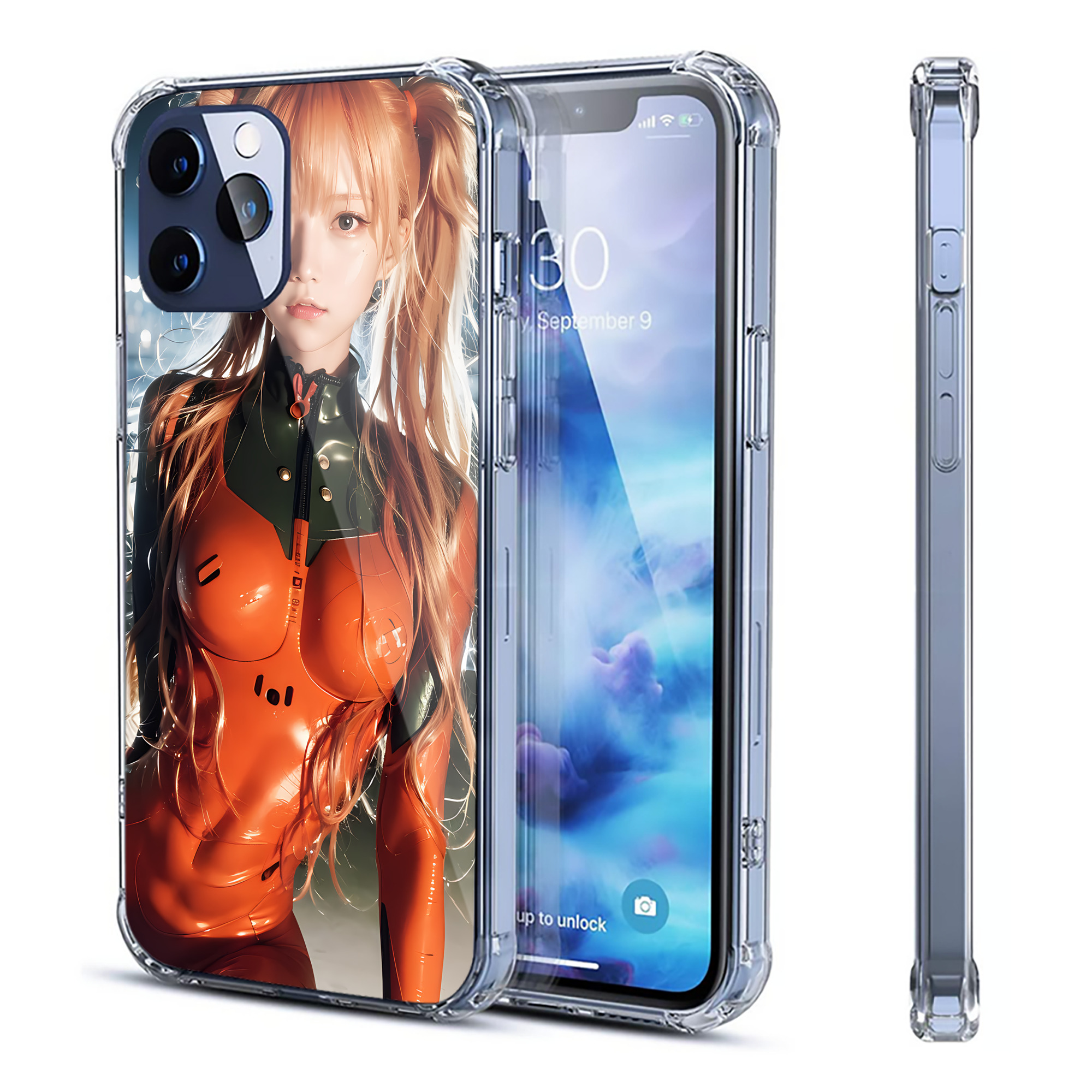 （画像用） EVA 新世紀エヴァンゲリオン 【iPhone 12シリーズ対応】透明スマホケース（クリアソフトケース）